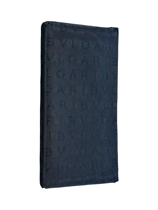 BVLGARI Handbags - Vintage BVLGARI Logomania Long Flap wallet in Canvas & Leather | Rare Luxury